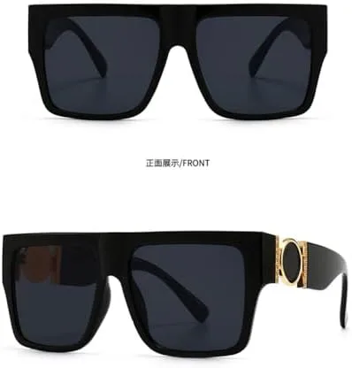 Винтажные квадратные солнцезащитные очки большого размера для женщин, ретро-очки для мужчин с плоской верхней частью, качественные, модные, необычные очки MTZJH, C2
Винтажные квадратные солнцезащитные очки большого размера для женщин, ретро-очки для мужчин с плоской верхней частью, качественные, модные, необычные очки MTZJH, C2