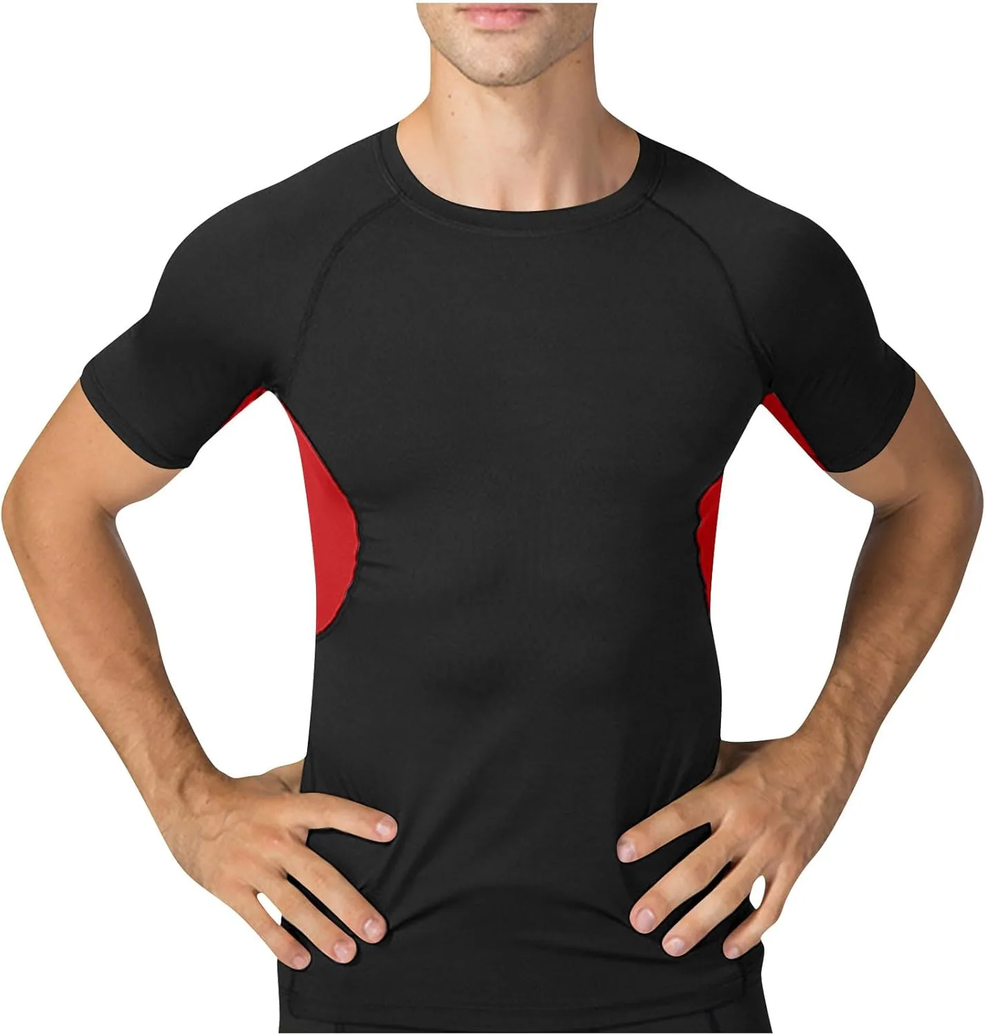 Мужская компрессионная футболка с коротким рукавом и круглым вырезом, быстросохнущая
Мужская компрессионная футболка с коротким рукавом и круглым вырезом, быстросохнущая