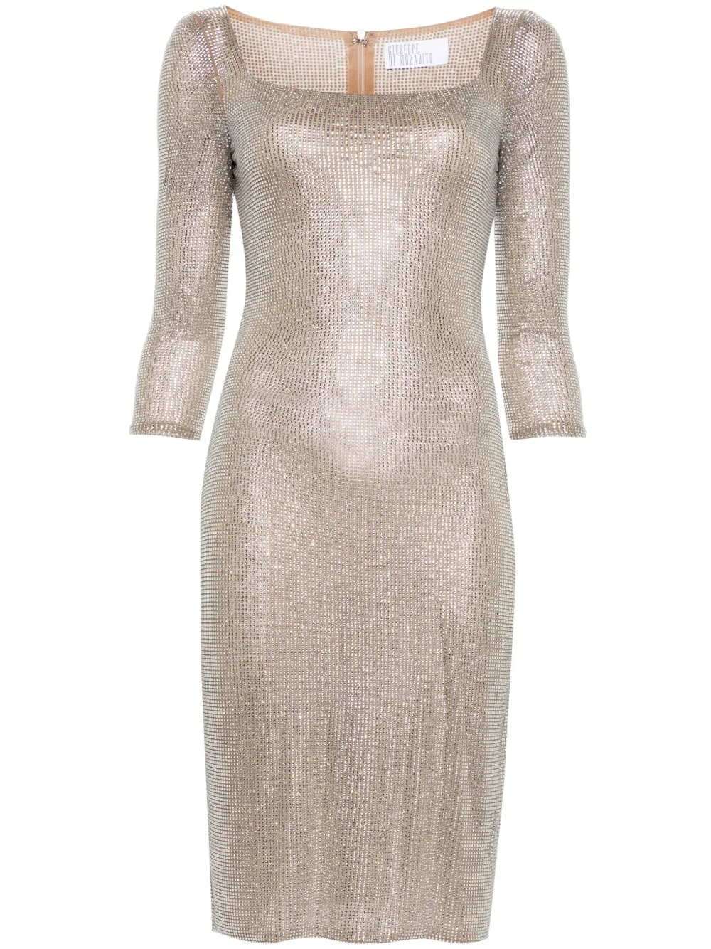 Платье миди с кристаллами Giuseppe Di Morabito, нейтральный
Платье миди с кристаллами Giuseppe Di Morabito, нейтральный