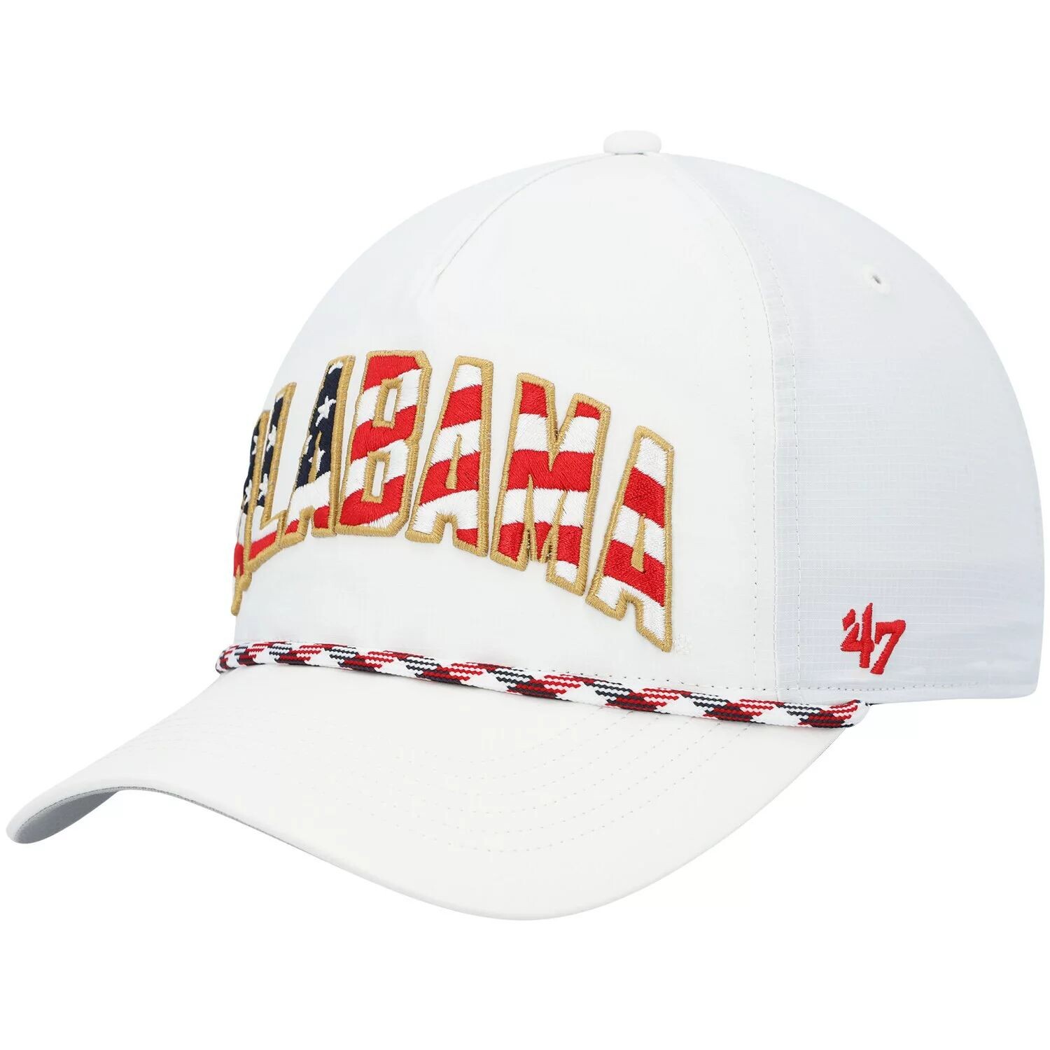 Мужская кепка Snapback Flutter Hitch White Alabama Crimson Tide со звездами и полосками '47 
Мужская кепка Snapback Flutter Hitch White Alabama Crimson Tide со звездами и полосками '47