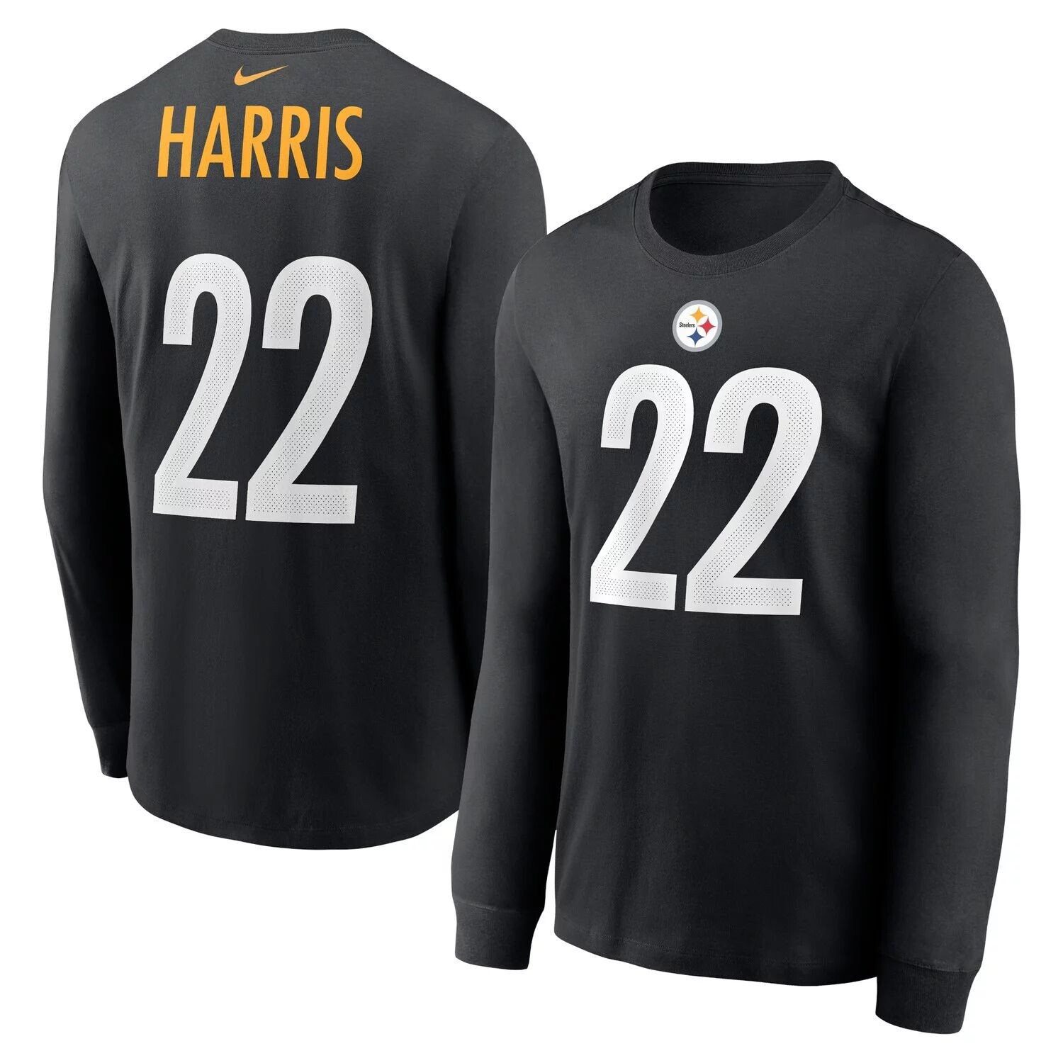 Мужская черная футболка с длинным рукавом Najee Harris Pittsburgh Steelers, имя и номер игрока Nike, Черный, Мужская черная футболка с длинным рукавом Najee Harris Pittsburgh Steelers, имя и номер игрока Nike
Мужская черная футболка с длинным рукавом Najee Harris Pittsburgh Steelers, имя и номер игрока Nike, Черный, Мужская черная футболка с длинным рукавом Najee Harris Pittsburgh Steelers, имя и номер игрока Nike