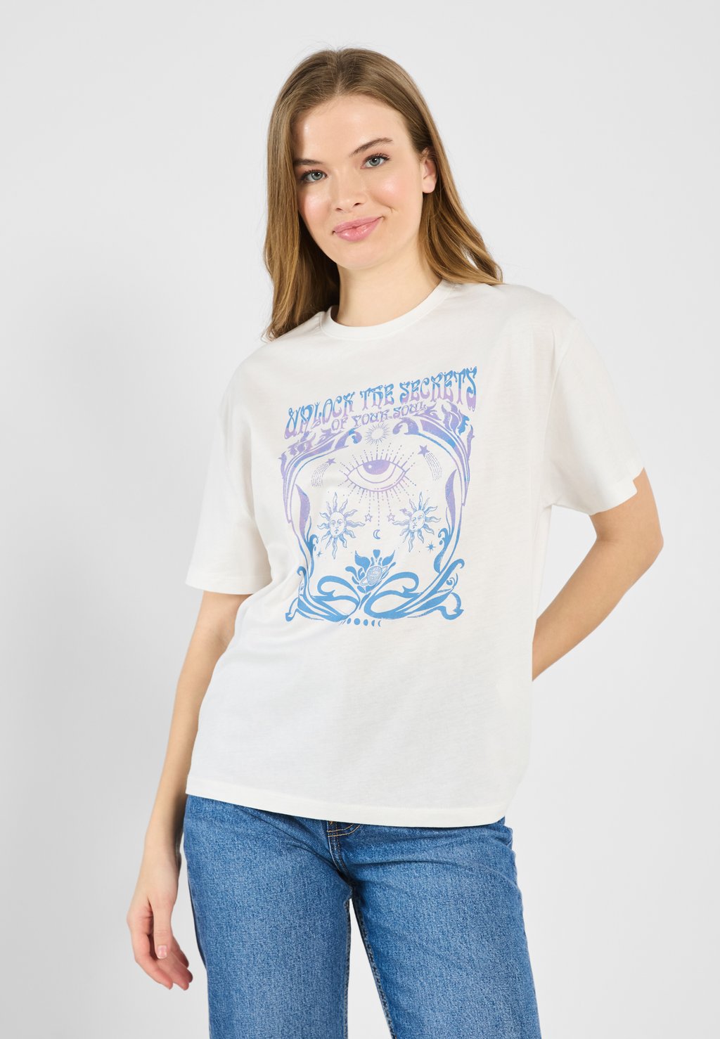 Футболка с принтом Even&Odd by Zalando, белый 
Футболка с принтом Even&Odd by Zalando, белый