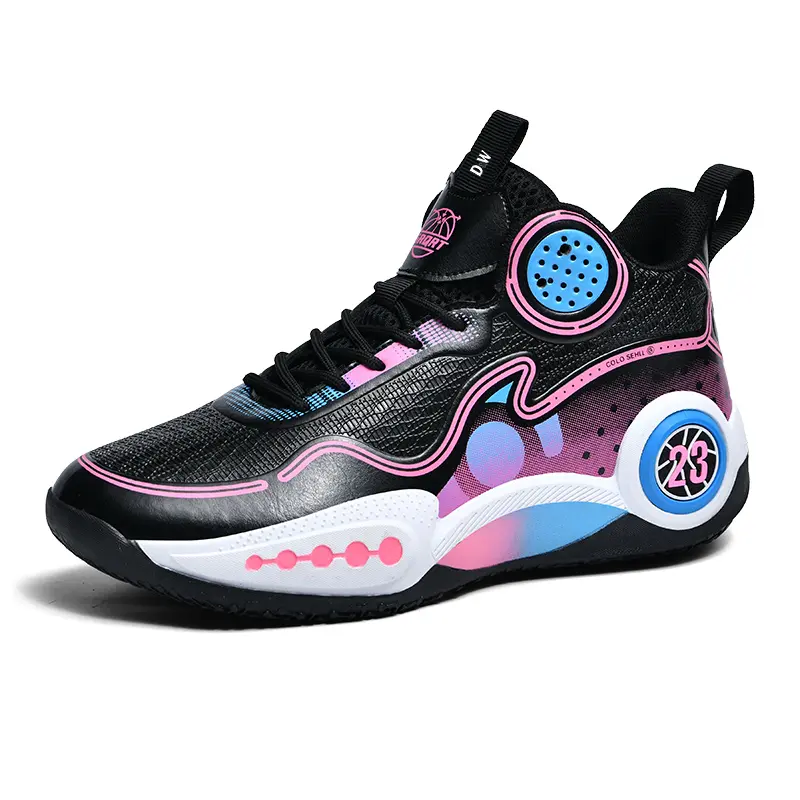 Баскетбольные кроссовки для детей и подростков со средним верхом, амортизирующие и устойчивые к истиранию D&W, черный/розовый/красный
Баскетбольные кроссовки для детей и подростков со средним верхом, амортизирующие и устойчивые к истиранию D&W, черный/розовый/красный