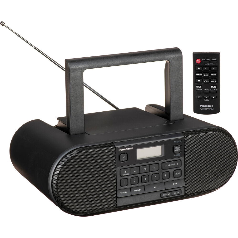 Panasonic RX-D550 Bluetooth Boombox with CD Player RX-D550
Panasonic RX-D550 Bluetooth Boombox with CD Player RX-D550