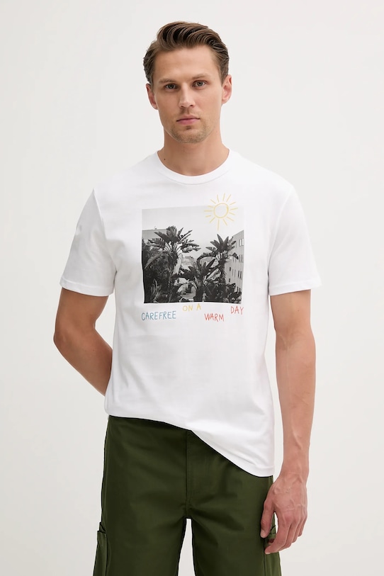 Хлопковая футболка United Colors Of Benetton, белый
Хлопковая футболка United Colors Of Benetton, белый