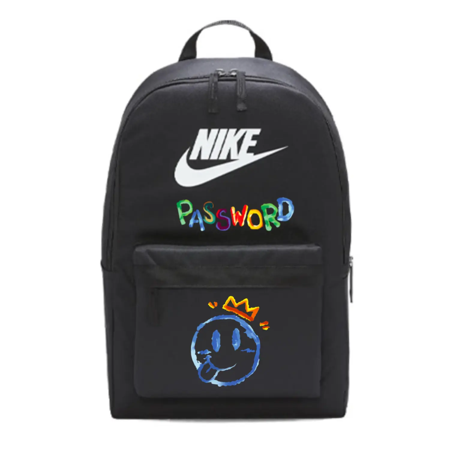 Nike Тканевый рюкзак унисекс черный, Smiley Face
Nike Тканевый рюкзак унисекс черный, Smiley Face