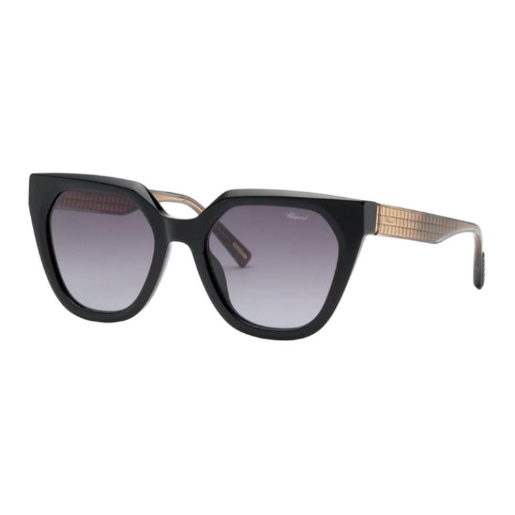 Chopard Пластиковые солнцезащитные очки неправильной формы для женщин, черные
Chopard Пластиковые солнцезащитные очки неправильной формы для женщин, черные