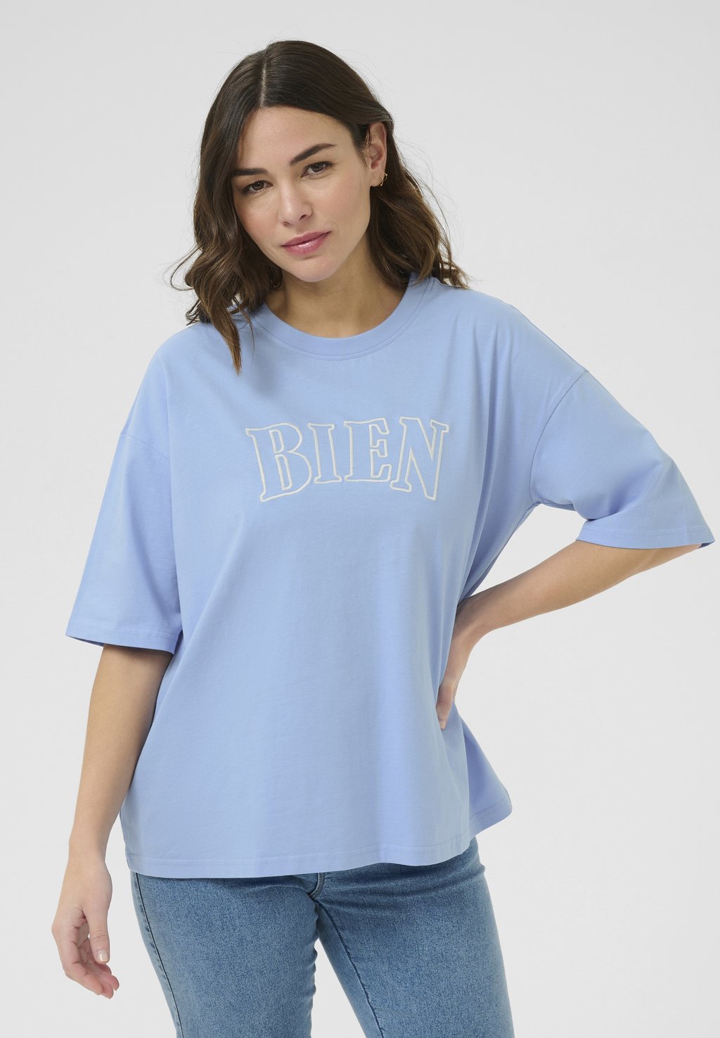 Футболка с принтом KAHARRIES Kaffe, синий 
Футболка с принтом KAHARRIES Kaffe, синий