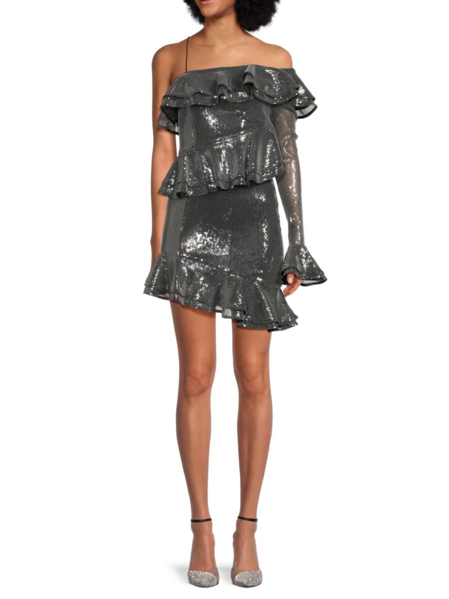 Платье-клеш с пайетками Rotate Birger Christensen, серый
Платье-клеш с пайетками Rotate Birger Christensen, серый