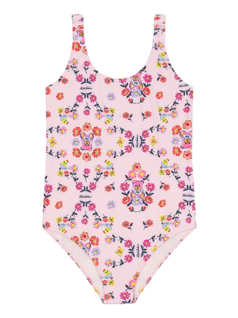Купальник с цветочным принтом Moschino Kids, розовый
Купальник с цветочным принтом Moschino Kids, розовый