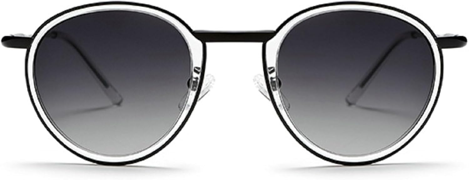 Ретро металлические круглые солнцезащитные очки для мужчин и женщин, модные градиентные солнцезащитные очки, роскошные металлические очки с защитой от УФ-излучения UV400, трендовые панк-солнцезащитные очки mincl, Gray
Ретро металлические круглые солнцезащитные очки для мужчин и женщин, модные градиентные солнцезащитные очки, роскошные металлические очки с защитой от УФ-излучения UV400, трендовые панк-солнцезащитные очки mincl, Gray