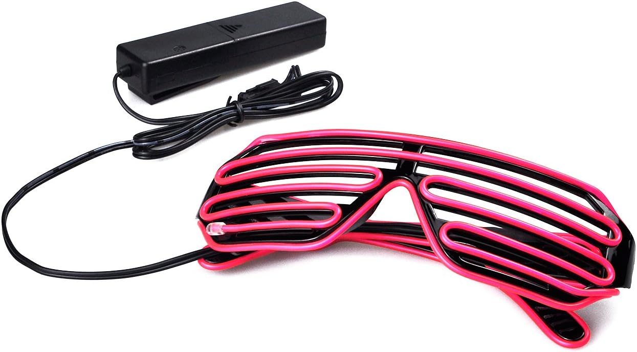 Светящиеся неоновые очки Aquat Light Up Shutter LED Neon Rave Glasses El Wire DJ Flashing Sunglasses Glow Costumes Voice Activated For 80s, EDM, Party RB02 (розовый, черная оправа) Aquat-LED, Pink
Светящиеся неоновые очки Aquat Light Up Shutter LED Neon Rave Glasses El Wire DJ Flashing Sunglasses Glow Costumes Voice Activated For 80s, EDM, Party RB02 (розовый, черная оправа) Aquat-LED, Pink