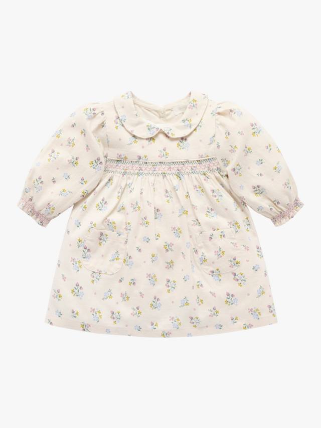 Детское хлопковое платье с цветочным принтом и сборками Purebaby, Wheat Strawberry
Детское хлопковое платье с цветочным принтом и сборками Purebaby, Wheat Strawberry