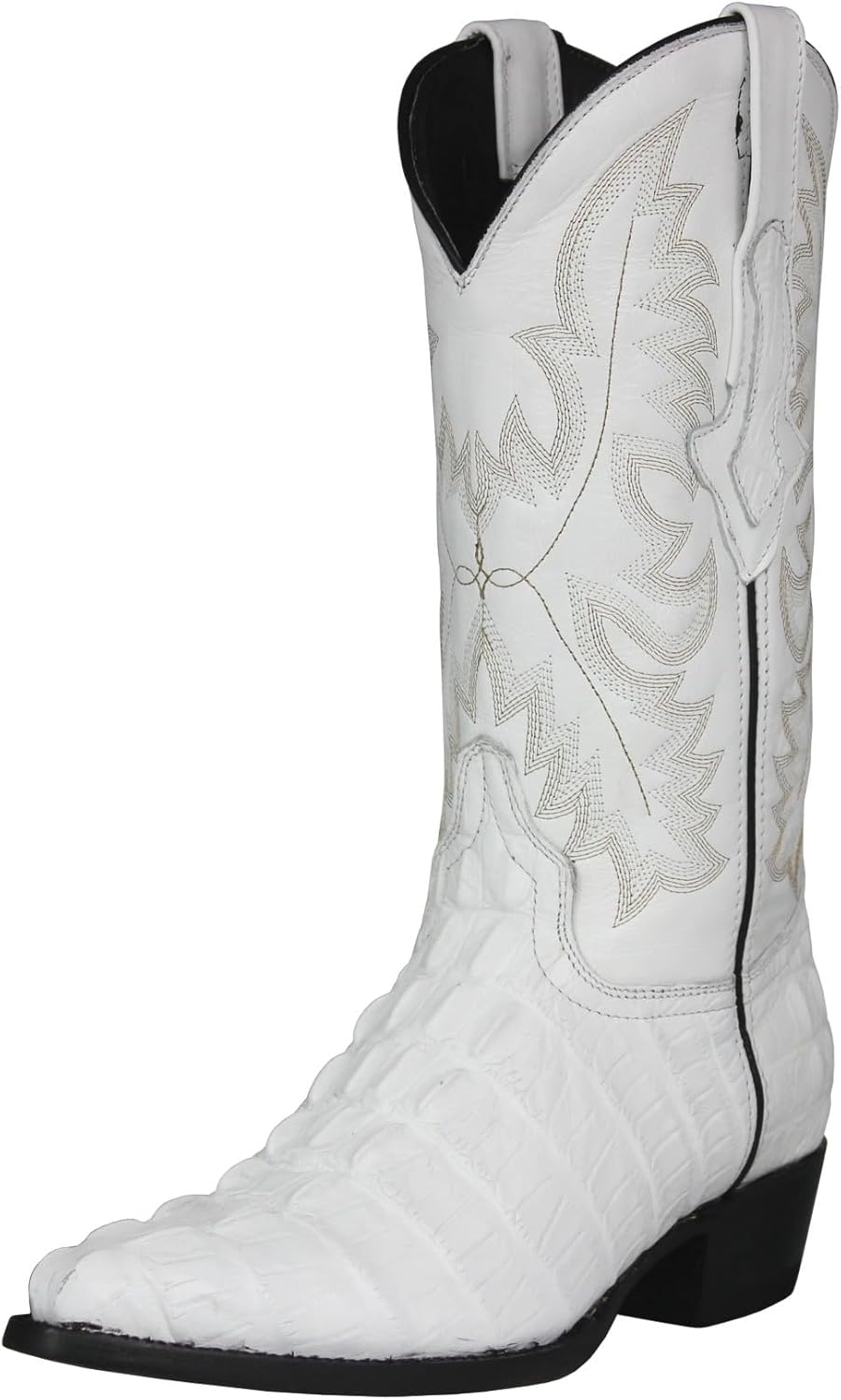 Мужские белые ковбойские сапоги Texas Legacy с узором из кожи аллигатора и кожаным носком J
Мужские белые ковбойские сапоги Texas Legacy с узором из кожи аллигатора и кожаным носком J