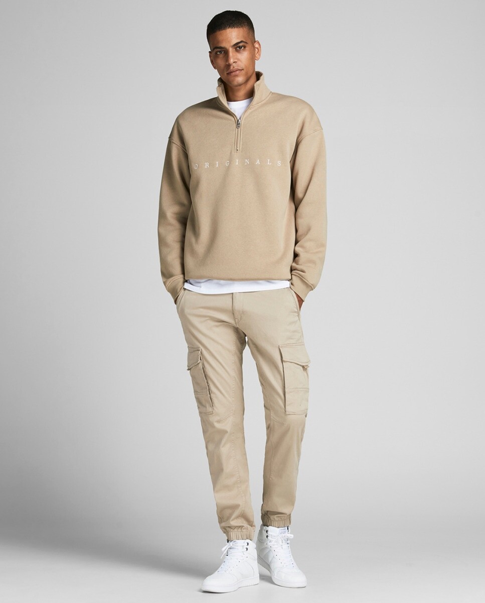 Мужские брюки карго из хлопка Jack & Jones, бежевый
Мужские брюки карго из хлопка Jack & Jones, бежевый