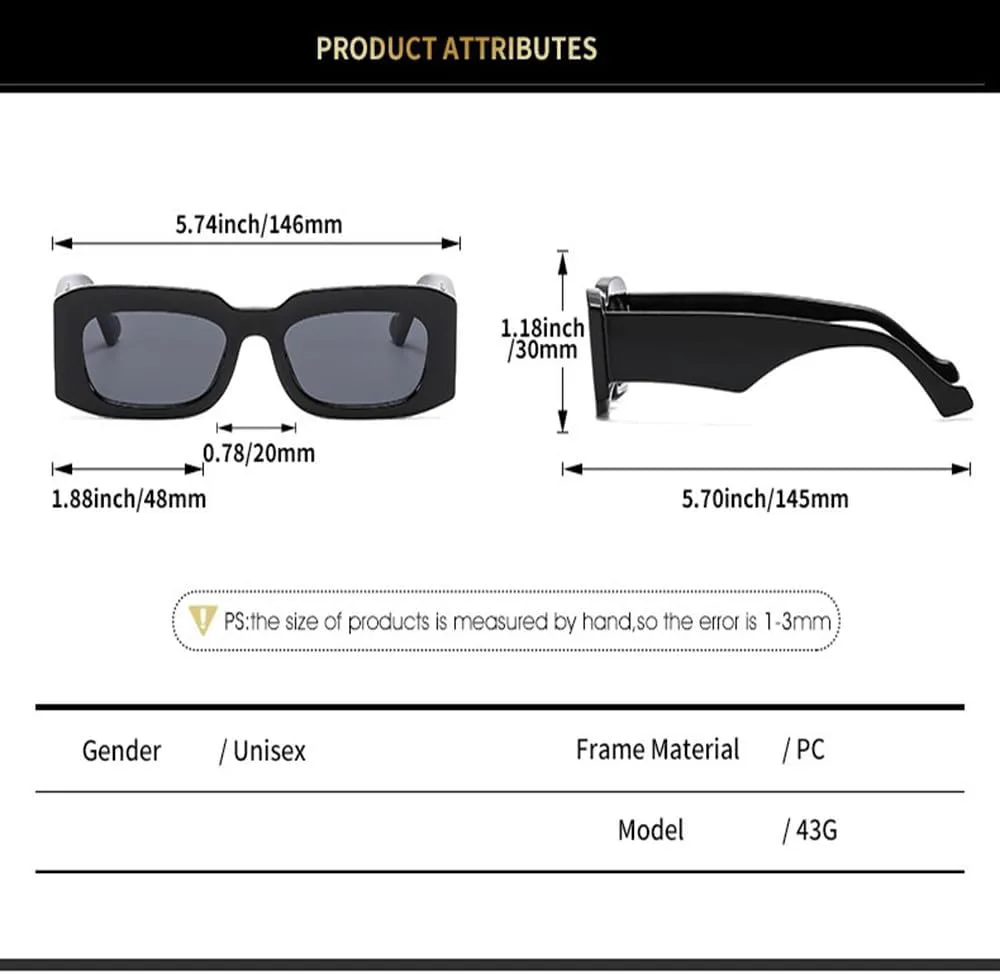 Солнцезащитные очки прямоугольной формы 2027 года для мужчин и женщин, с широкими дужками, дорожные, винтажные, ретро, с защитой от УФ-излучения UV400 MTZJH, Tea
Солнцезащитные очки прямоугольной формы 2027 года для мужчин и женщин, с широкими дужками, дорожные, винтажные, ретро, с защитой от УФ-излучения UV400 MTZJH, Tea