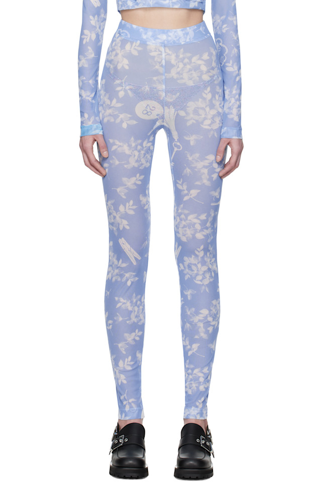 Леггинсы с цветочным принтом из сетки Moschino Jeans, синий
Леггинсы с цветочным принтом из сетки Moschino Jeans, синий