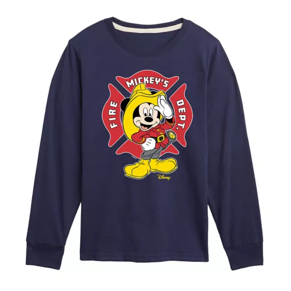 Футболка с длинным рукавом для мальчиков 8-20 лет с принтом «Значок пожарной части» и Микки Маус Disney, синий
Футболка с длинным рукавом для мальчиков 8-20 лет с принтом «Значок пожарной части» и Микки Маус Disney, синий
