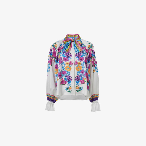 Блузка Leem с запахом и цветочным принтом, белый
Блузка Leem с запахом и цветочным принтом, белый