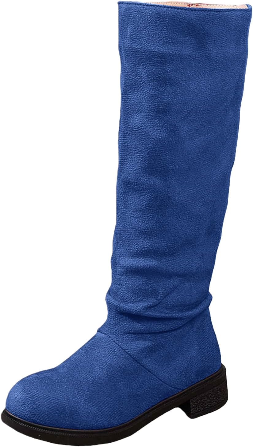 Женские замшевые ботинки до колена с широкой голенью, платформой, массивным каблуком, плоской подошвой, высокие ботильоны, модная осенне-зимняя обувь, с круглым носком, нескользящие, нарядные Baxtayel, синий
Женские замшевые ботинки до колена с широкой голенью, платформой, массивным каблуком, плоской подошвой, высокие ботильоны, модная осенне-зимняя обувь, с круглым носком, нескользящие, нарядные Baxtayel, синий