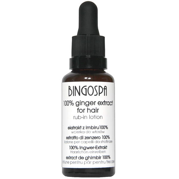 Экстракт имбиря 100% лосьон для волос, 30 мл Bingospa
Экстракт имбиря 100% лосьон для волос, 30 мл Bingospa