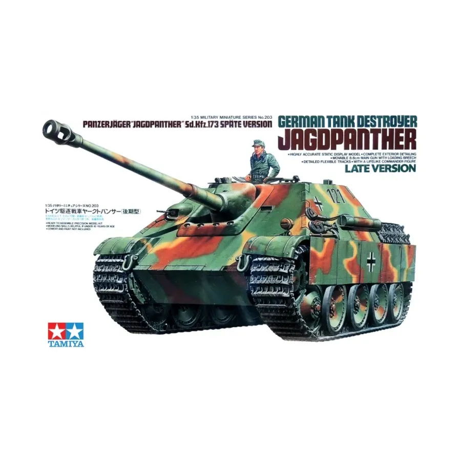 Немецкий истребитель танков «Ягдпантера», поздняя версия, Military Models - 1/35 Scale
Немецкий истребитель танков «Ягдпантера», поздняя версия, Military Models - 1/35 Scale