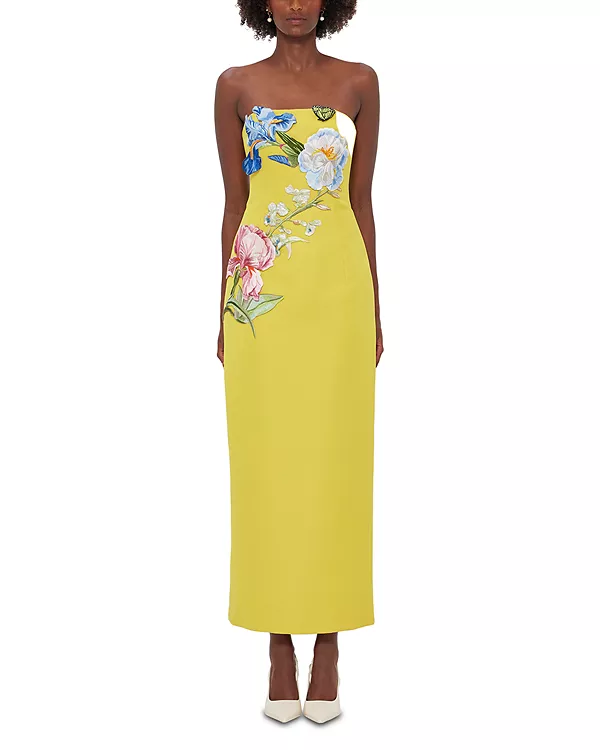 Платье без бретелей Rayna с аппликацией Leo Lin, желтый
Платье без бретелей Rayna с аппликацией Leo Lin, желтый