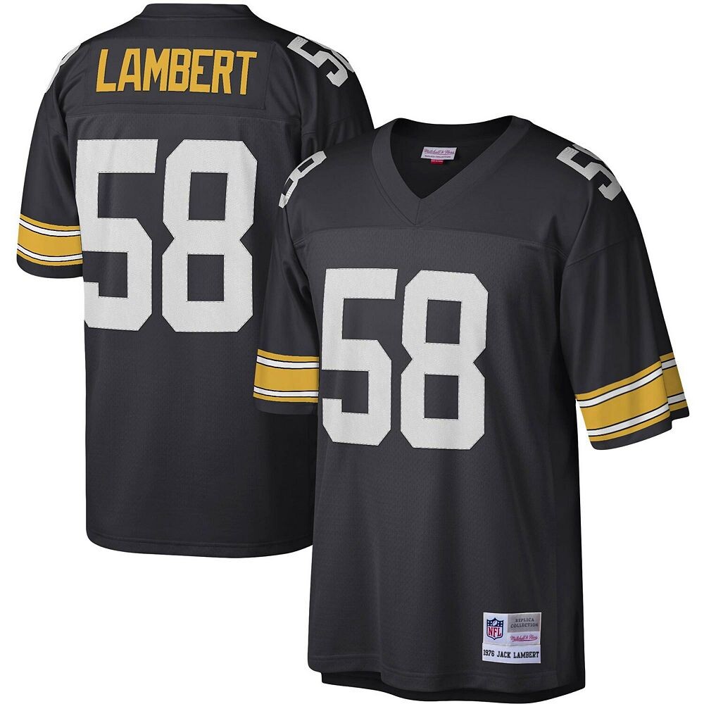 Мужская копия джерси Mitchell & Ness Jack Lambert Black Pittsburgh Steelers Legacy, цвет Stl Black
Мужская копия джерси Mitchell & Ness Jack Lambert Black Pittsburgh Steelers Legacy, цвет Stl Black
