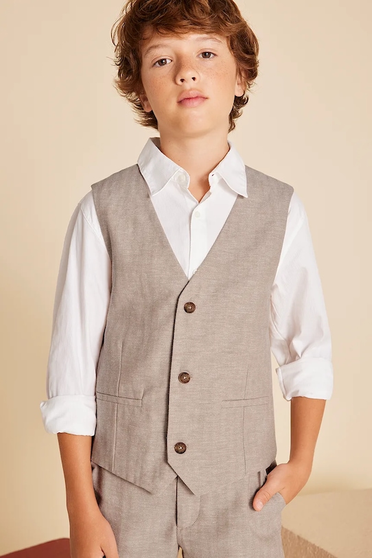 Детская льняная жилетка Mayoral, коричневый
Детская льняная жилетка Mayoral, коричневый