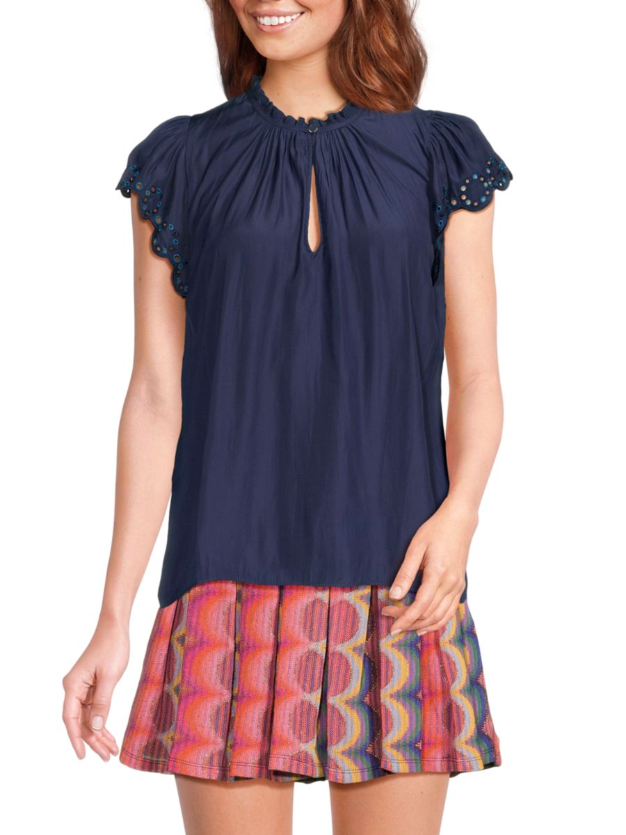 Блузка Hermine с короткими рукавами Ramy Brook, темно-синий
Блузка Hermine с короткими рукавами Ramy Brook, темно-синий