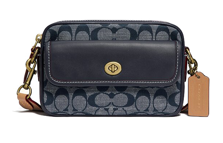 Сумка через плечо из холста с кожаными вставками, маленькая квадратная сумка, поясная сумка, женская сумка морской синий COACH
Сумка через плечо из холста с кожаными вставками, маленькая квадратная сумка, поясная сумка, женская сумка морской синий COACH