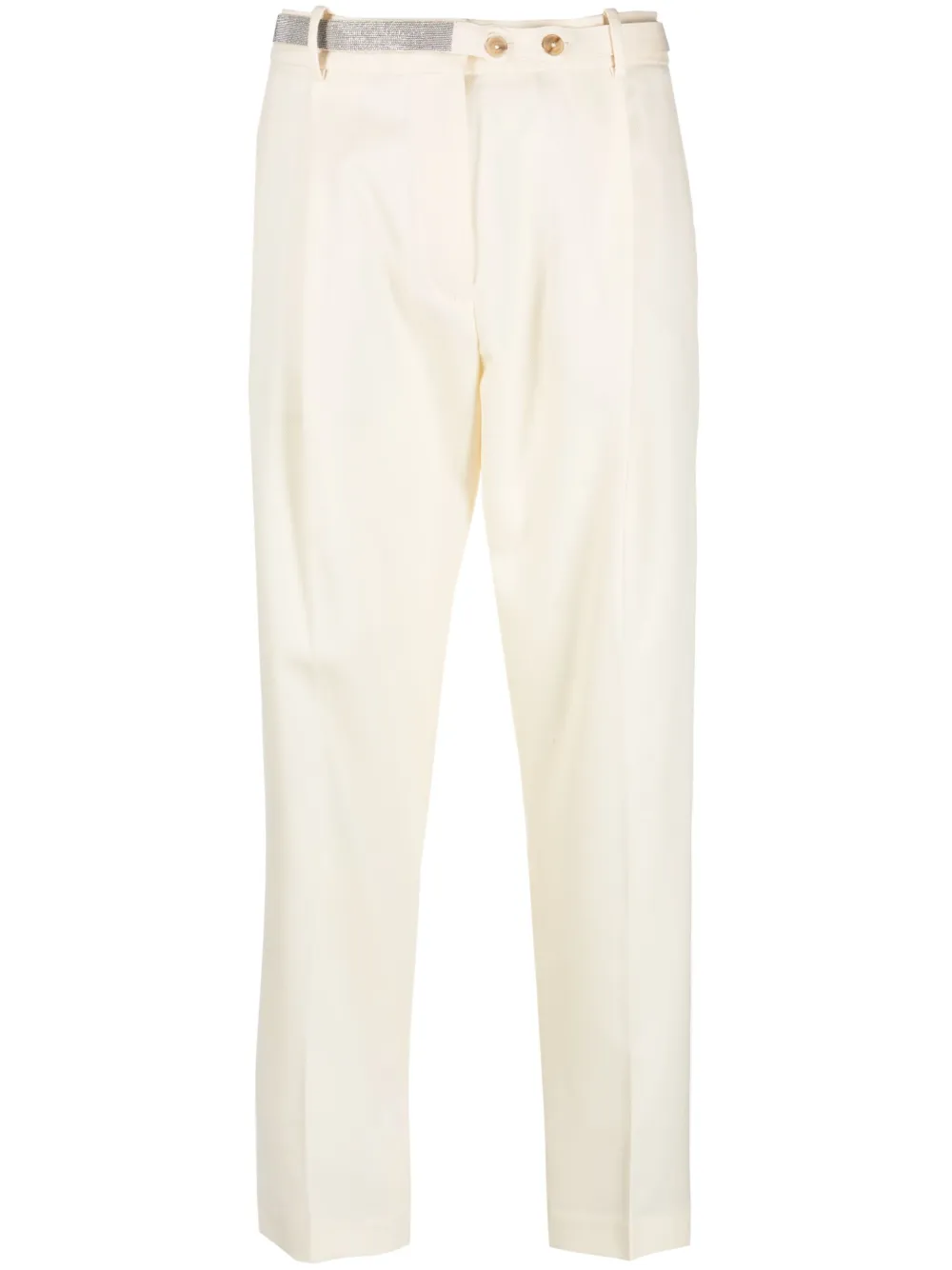 Брюки с завышенной талией и стразами Fabiana Filippi, нейтральный
Брюки с завышенной талией и стразами Fabiana Filippi, нейтральный