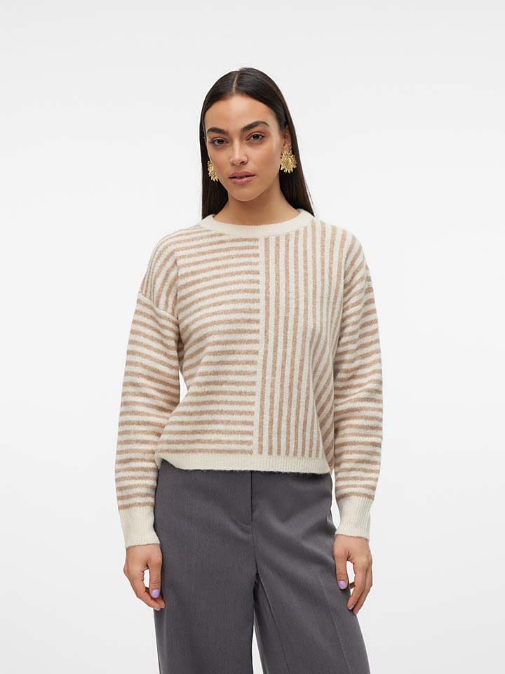 Пуловер Vero Moda Pullover, бежевый 
Пуловер Vero Moda Pullover, бежевый