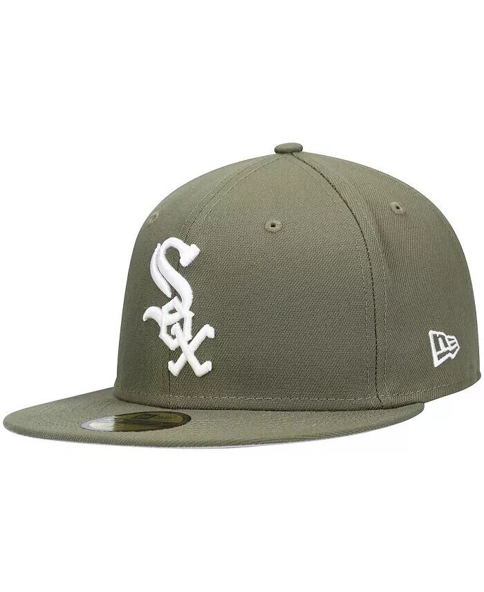 Мужская оливковая кепка Chicago White Sox Logo белая 59FIFTY приталенная шляпа New Era
Мужская оливковая кепка Chicago White Sox Logo белая 59FIFTY приталенная шляпа New Era