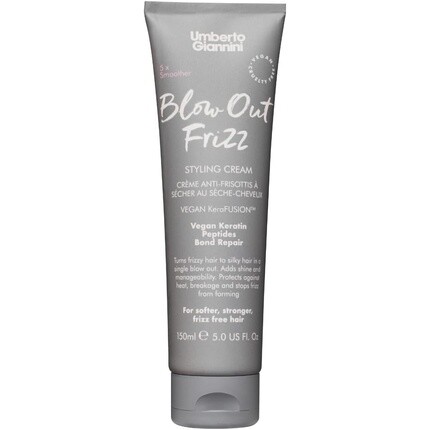 Umberto Giannini Крем для укладки волос Blow Out Frizz с термозащитой 230°C Веганская формула восстановления кератина 150 мл
Umberto Giannini Крем для укладки волос Blow Out Frizz с термозащитой 230°C Веганская формула восстановления кератина 150 мл