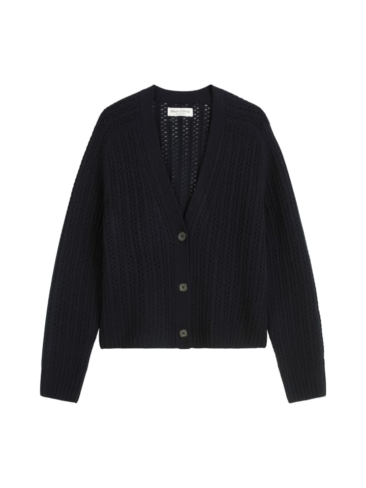 Кардиган Ajour oversize глубокого темно-синего цвета Marc O'Polo
Кардиган Ajour oversize глубокого темно-синего цвета Marc O'Polo