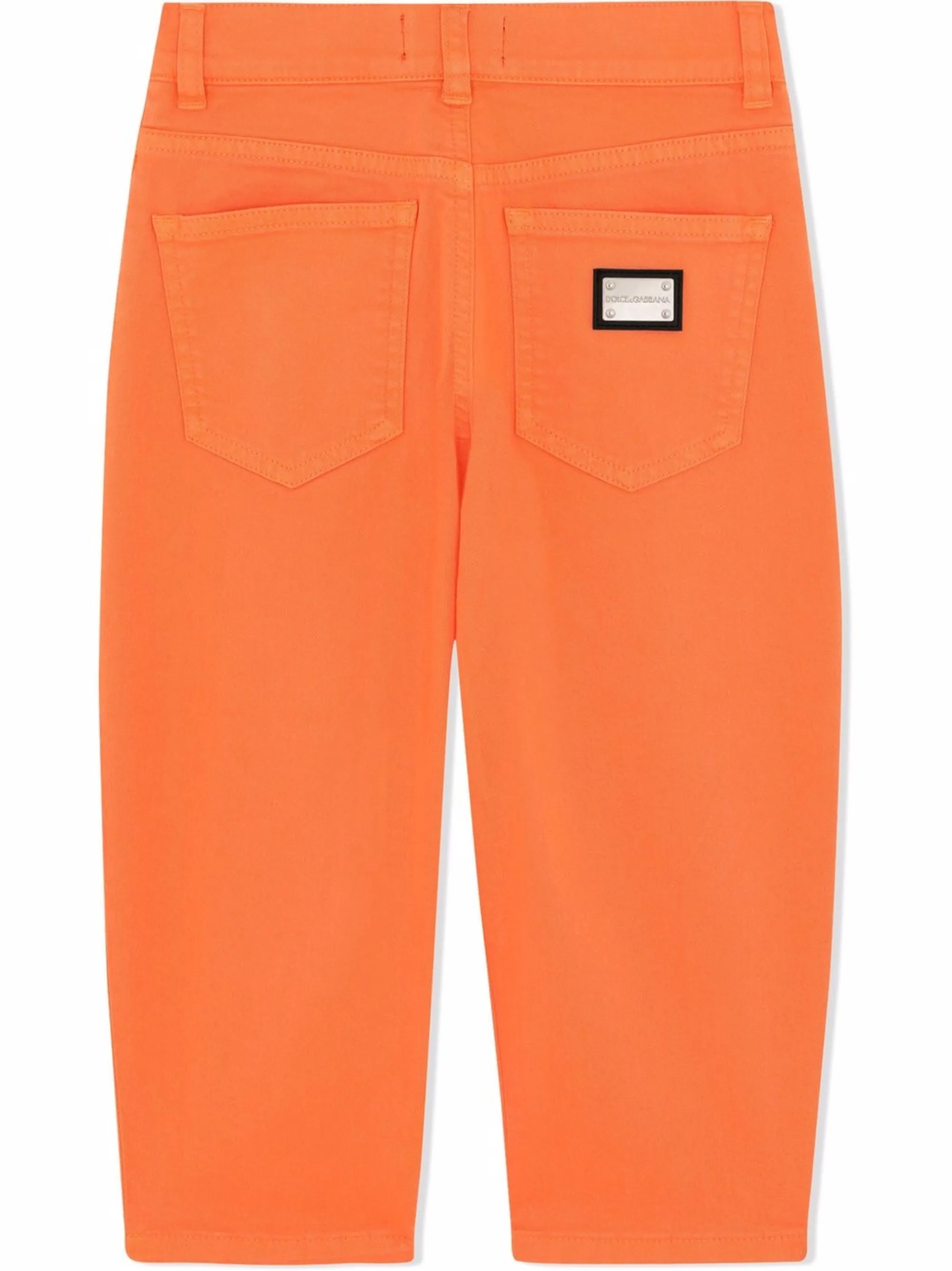 Прямые джинсы с завышенной талией Dolce & Gabbana Kids, оранжевый
Прямые джинсы с завышенной талией Dolce & Gabbana Kids, оранжевый