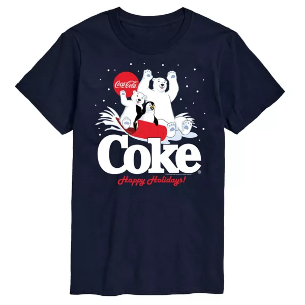 Мужская футболка Coca-Cola "Счастливых праздников" с принтом санок Licensed Character, синий
Мужская футболка Coca-Cola "Счастливых праздников" с принтом санок Licensed Character, синий