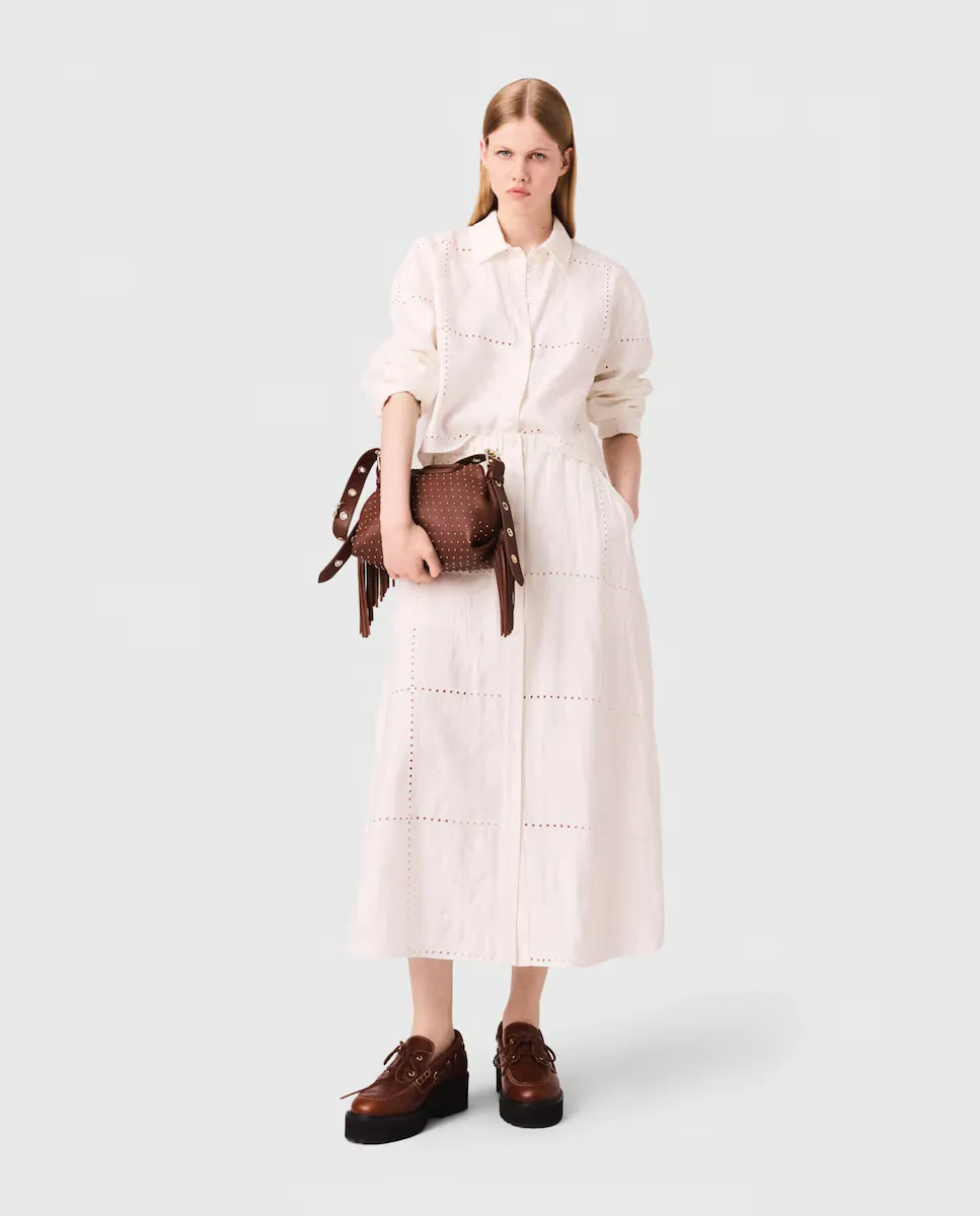 Юбка миди с вышивкой Maje, белый
Юбка миди с вышивкой Maje, белый