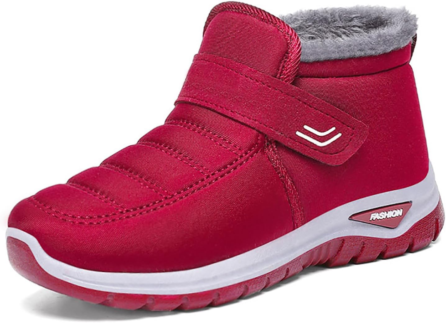 Унисекс зимние водонепроницаемые снежные ботинки с теплой меховой подкладкой, легкие, противоскользящие, для прогулок на свежем воздухе, ботильоны на липучке Forevercan, красный
Унисекс зимние водонепроницаемые снежные ботинки с теплой меховой подкладкой, легкие, противоскользящие, для прогулок на свежем воздухе, ботильоны на липучке Forevercan, красный