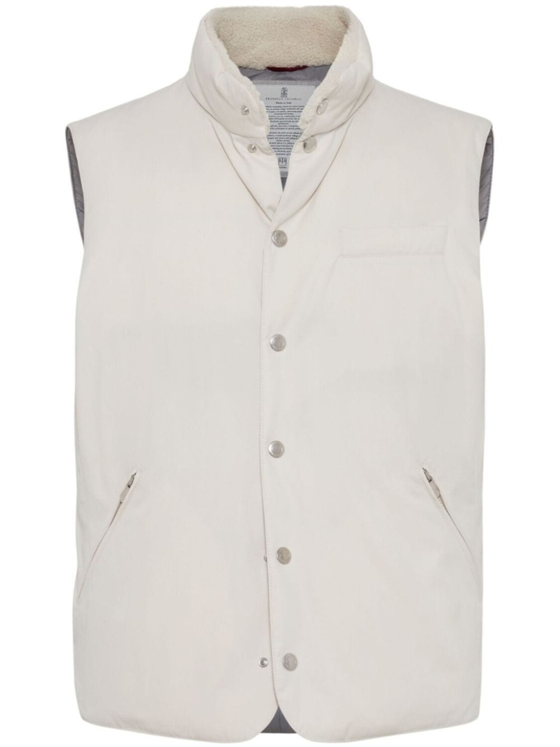 Дутый жилет Brunello Cucinelli, белый
Дутый жилет Brunello Cucinelli, белый