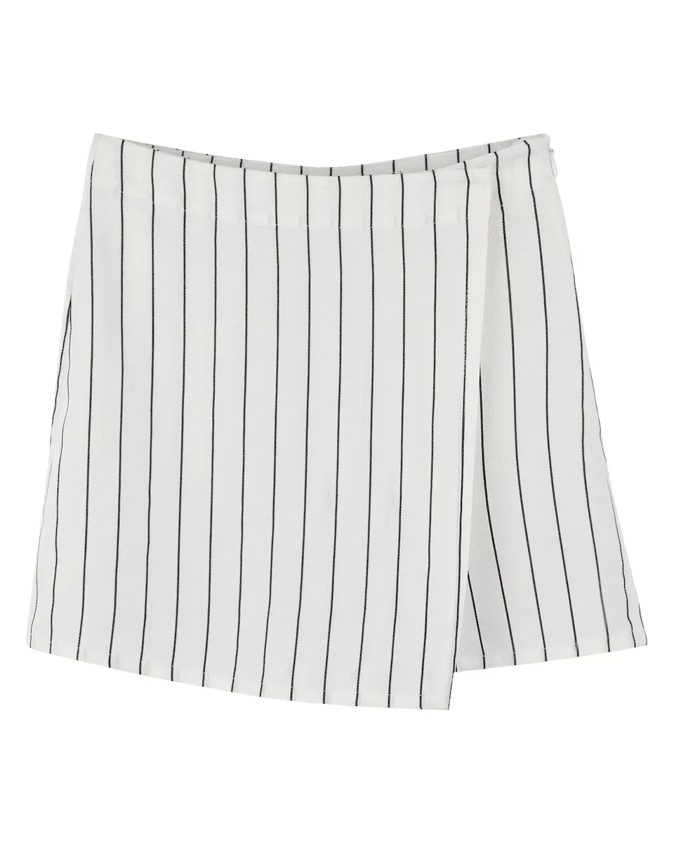 Юбка-брюки в полоску для девочек с боковой молнией DKNY, белый
Юбка-брюки в полоску для девочек с боковой молнией DKNY, белый