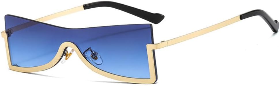 MUTYNE Цельные металлические солнцезащитные очки для женщин, модные панк-очки в полуободковой оправе, трендовые цветные очки с защитой от УФ-излучения UV400, Gold Gray Blue
MUTYNE Цельные металлические солнцезащитные очки для женщин, модные панк-очки в полуободковой оправе, трендовые цветные очки с защитой от УФ-излучения UV400, Gold Gray Blue