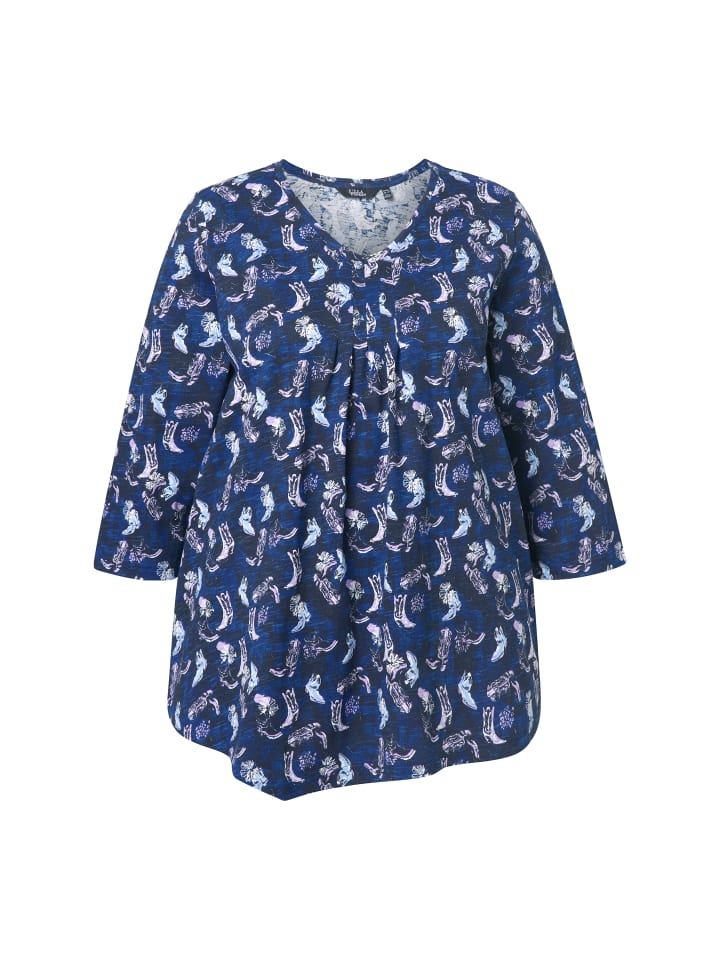 Рубашка темно-синего цвета Ulla Popken
Рубашка темно-синего цвета Ulla Popken