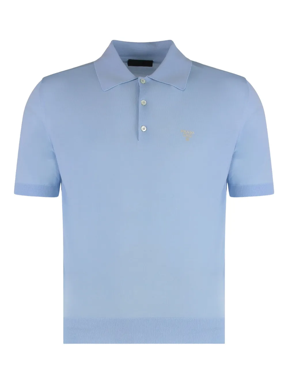 Поло с вышитым логотипом Prada, синий
Поло с вышитым логотипом Prada, синий