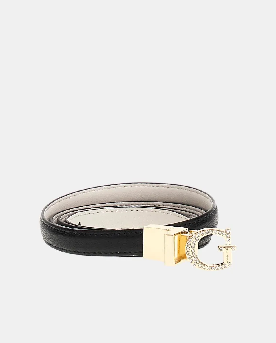 Женский регулируемый пояс с прямоугольной металлической пряжкой типа G с блеском Guess, черный
Женский регулируемый пояс с прямоугольной металлической пряжкой типа G с блеском Guess, черный