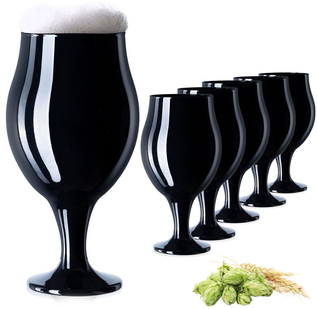 Набор пивных бокалов PLATINUX Black Beer Tulip, 6 шт., 450 мл (макс. 550 мл), стеклянные пивные бокалы для снифтера Pilsner, стакан для старого пива, тюльпан, черный
Набор пивных бокалов PLATINUX Black Beer Tulip, 6 шт., 450 мл (макс. 550 мл), стеклянные пивные бокалы для снифтера Pilsner, стакан для старого пива, тюльпан, черный