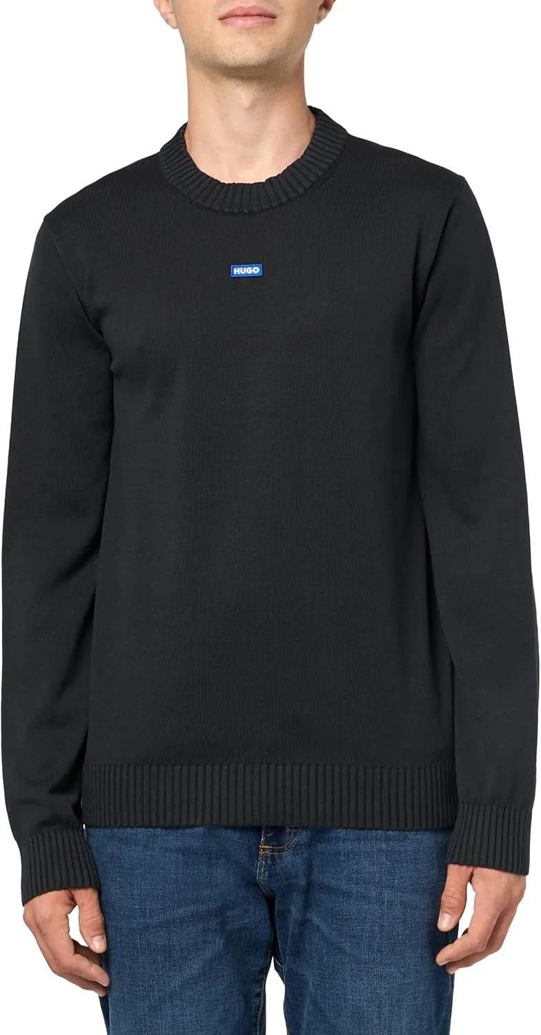 HUGO мужской свитер Center Logo из хлопка
HUGO мужской свитер Center Logo из хлопка