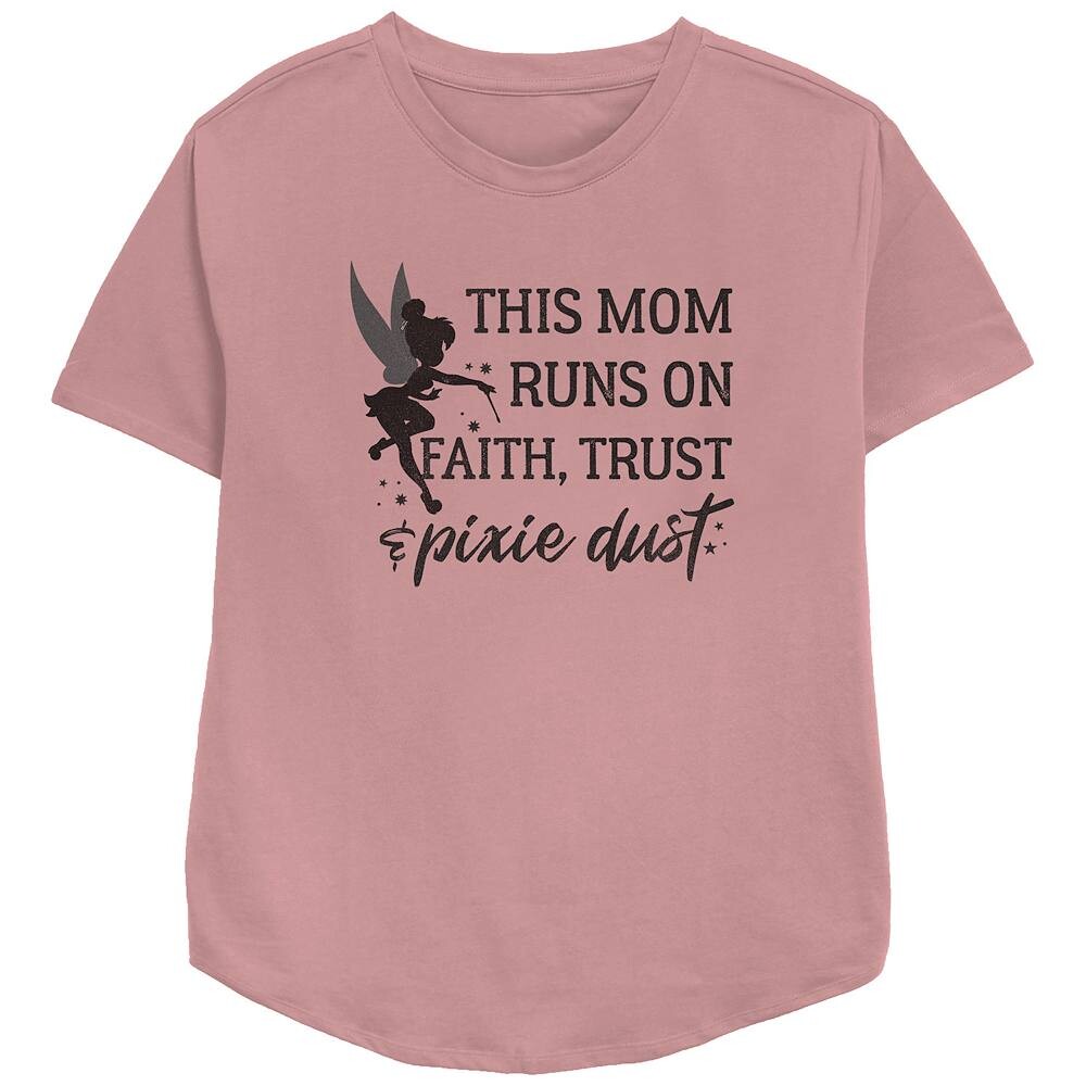 Женская футболка свободного кроя с рисунком Disney Tinker Bell This Mom Runs On Faith Trust и Pixie Dust Licensed Character, цвет Mauve
Женская футболка свободного кроя с рисунком Disney Tinker Bell This Mom Runs On Faith Trust и Pixie Dust Licensed Character, цвет Mauve