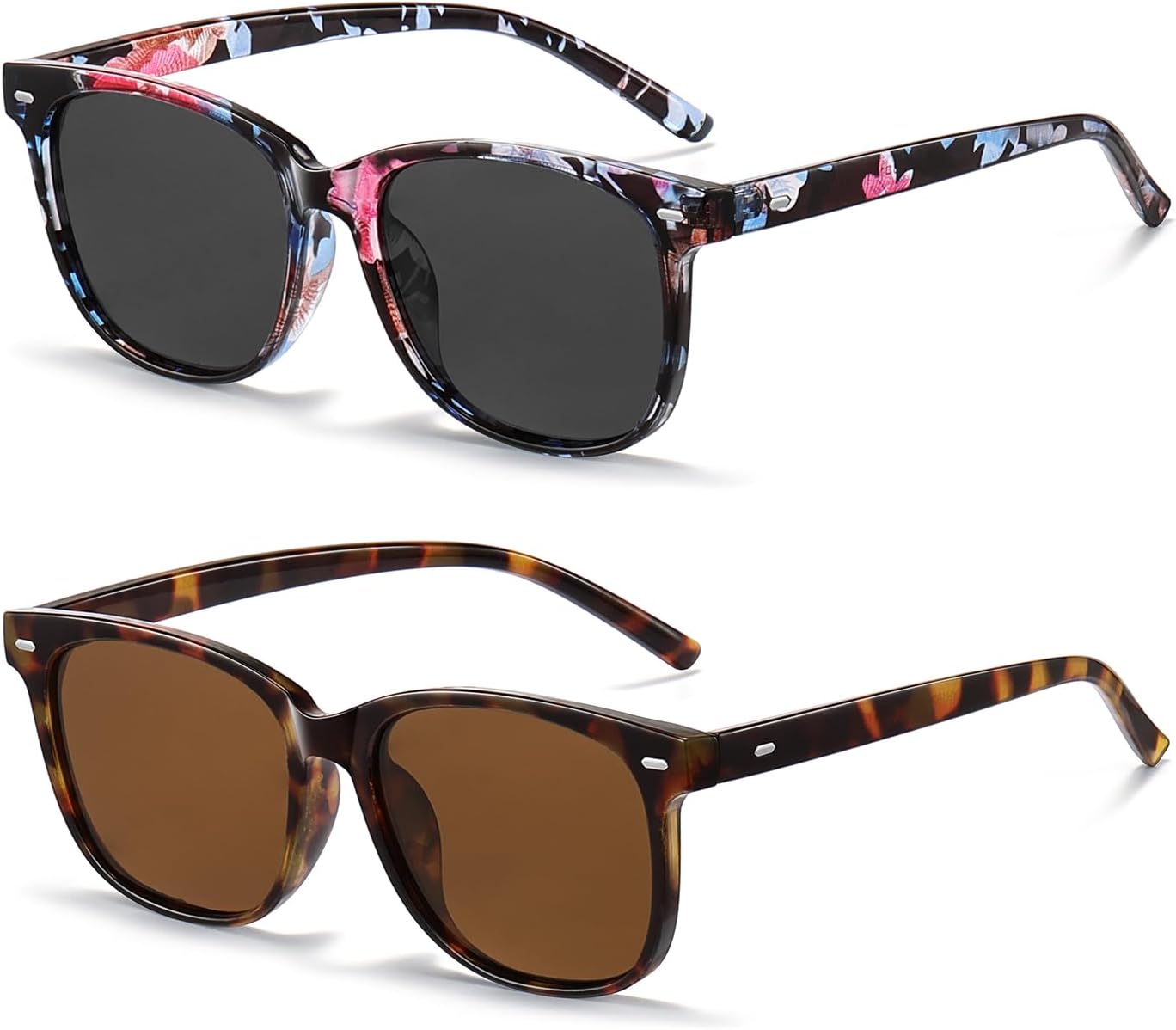 Женские поляризованные солнцезащитные очки HAOLOTA, классические круглые солнцезащитные очки для вождения, рыбалки, легкие, с защитой от УФ-излучения UV400, S06 Flower/Grey + Brown Tortoise/Brown
Женские поляризованные солнцезащитные очки HAOLOTA, классические круглые солнцезащитные очки для вождения, рыбалки, легкие, с защитой от УФ-излучения UV400, S06 Flower/Grey + Brown Tortoise/Brown